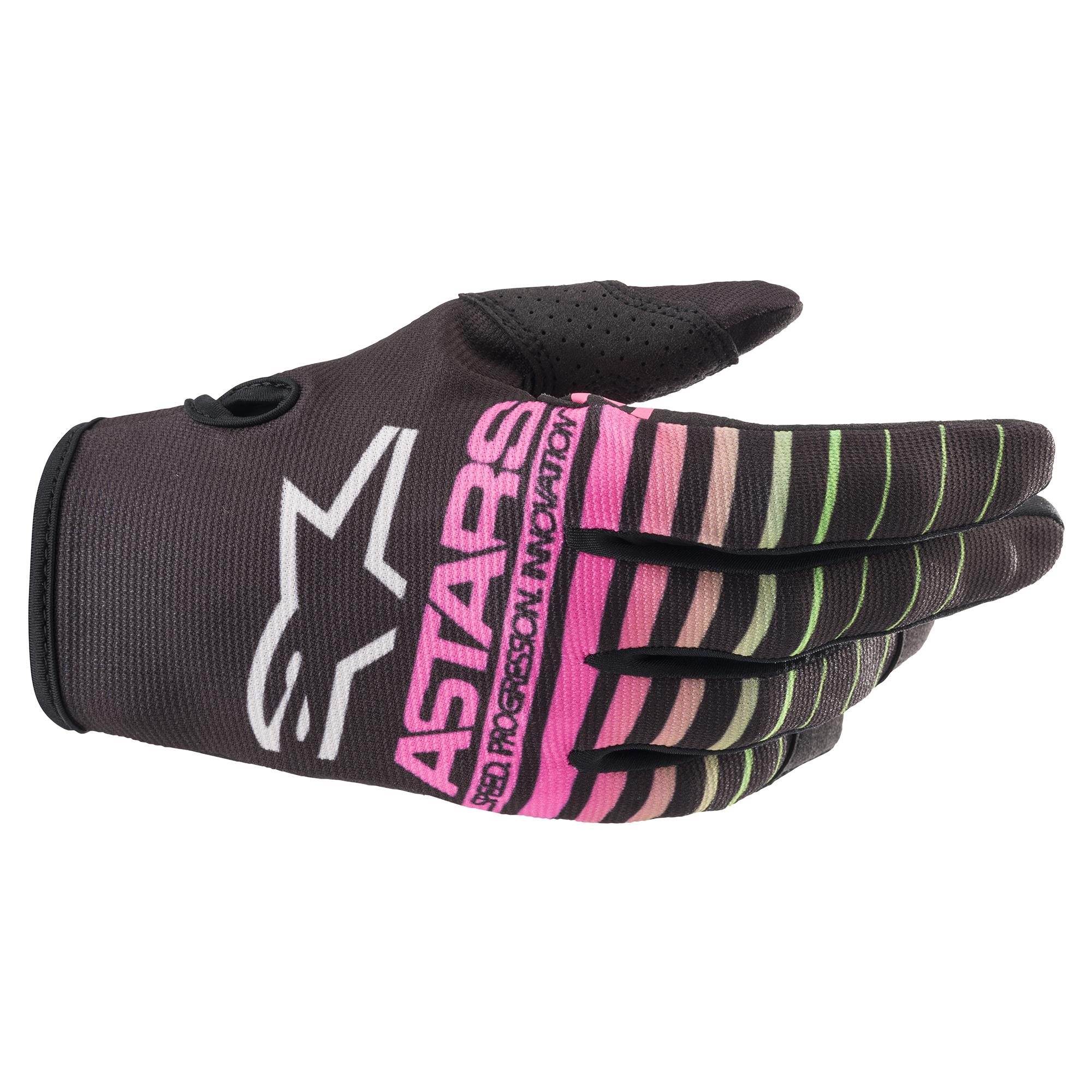 Guantes para Motocross Radar NGO/VDE NEON/ROS Fluo · Alpinestars